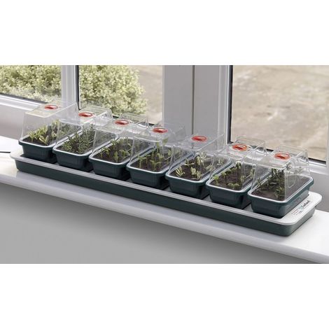 Garland Super 7 Electric Windowsill Propagator - 76 x 18 x 15cm - 13 Watts
