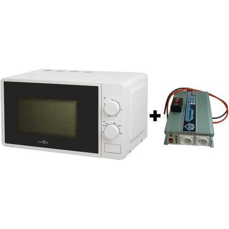 Pacchetto Convertitore di Tensione 12/220V 1200W con Telecomando - Microonde Hign One 220V 20L 700W