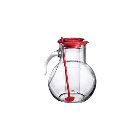 CARAFFA KUFRA LT.2- - lt.2 - altezza mm.215 - colore rosso - 6 pezzi BORMIOLI