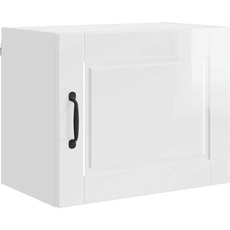 Maison Exclusive - Armadietto a muro PORTO Bianco Lucido 50 x 31 x 40 cm