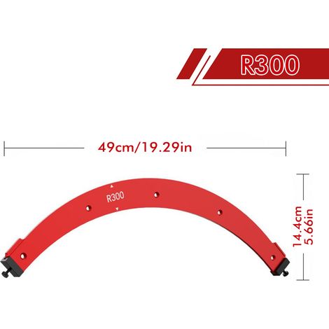 Moulure d'angle intérieur et extérieur pour le travail du bois, grand arc [R300] Pièce unique Gabarit d'angle intérieur et extérieur pour le travail du bois, machine à découper les angles de placards, (1/5)