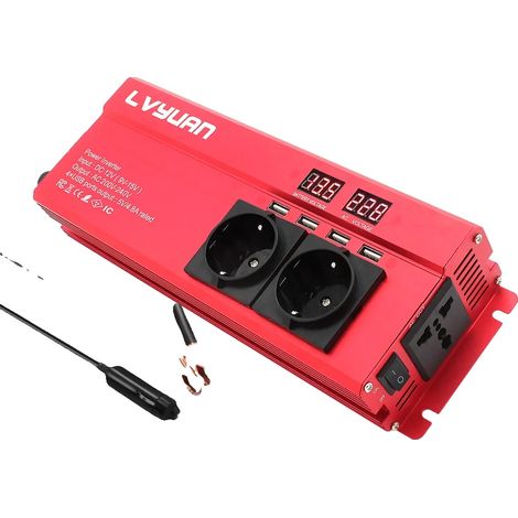 UPS, uscita 2600W, caricabatterie per 6 dispositivi, 12V 2600W EU RED, 220-240V, 12V (1/2)