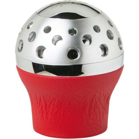 Pommeau de levier de vitesse Alu-cuir Speedster Rouge Avec bague de marche arriere