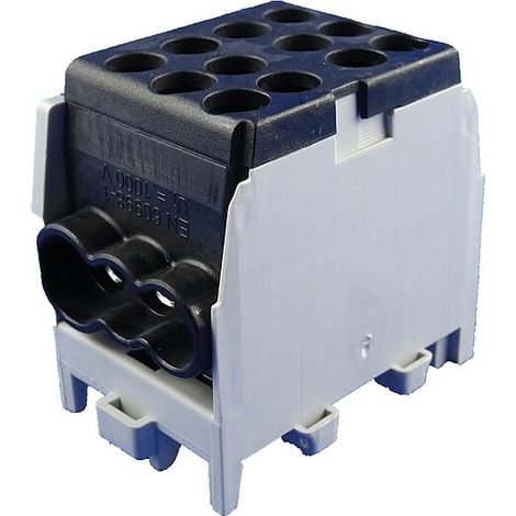 Hauptleitungs-Abzweigklemme - schwarz, 2x Eingang 25 mm² 4x Ausgang 16 mm², 1-polig