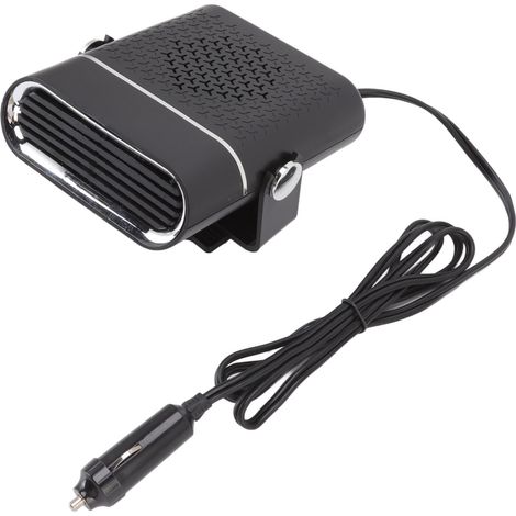 Chauffage de voiture portable à chauffage rapide, rotation à 360°, dégivreur et désembueur de pare-brise, 12 V, noir (1/5)