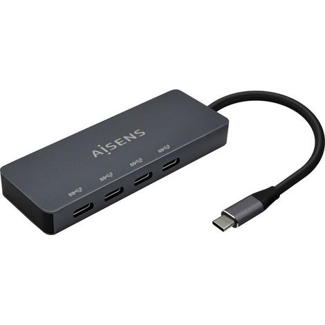 Hub USB Tipo-C Aisens A109-0745/ 4xUSB/ Gris (1/3)