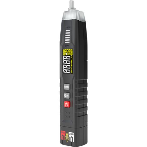 HABOTEST HT122 Tragbares Smart-Brush-Multimeter, True-RMS-Messgerät, LCD-Display, 4000 Zähler, NCV-Tester, Voltmeter, Gleich-/Wechselspannungsmessung, Widerstandsmessung, Kapazitätsmessung, Frequenzer