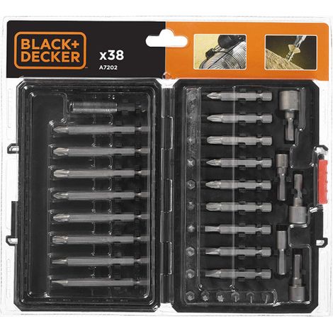 BLACK+DECKER A7202-XJ Set per Avvitare, 38 Pezzi, Set di 38 (1/3)