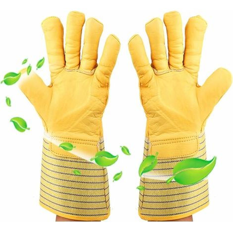 SHINING HOUSE Guantes criogénicos Guantes anticongelantes Guantes de trabajo de cuero Guantes cálidos de invierno Resistentes al frío A prueba de viento Impermeables Puño largo Protección de manos con (1/5)