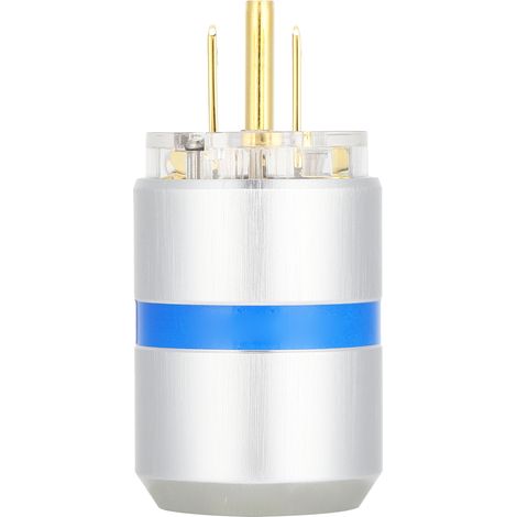 Prise Audio Monosaudio en Cuivre Pur avec Placage Or 24K - Connecteur HiFi Mâle 100-250V M107G