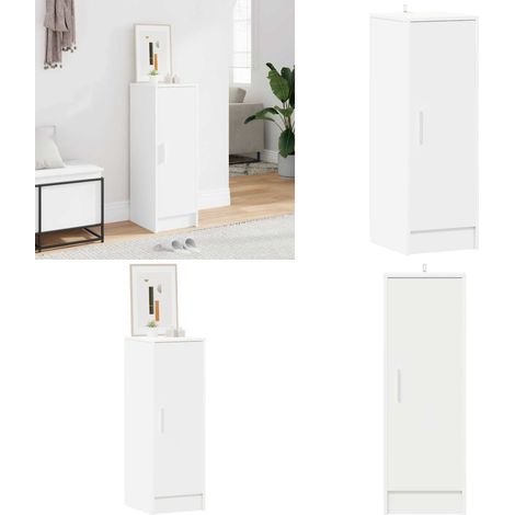 Armoire à chaussures Blanc 32x35x92 cm Aggloméré - Meuble À Chaussures - Rangement Chaussures - Armoire À Chaussures - Organiseur Chaussures - Étagère Chaussures - Home & Living (1/5)