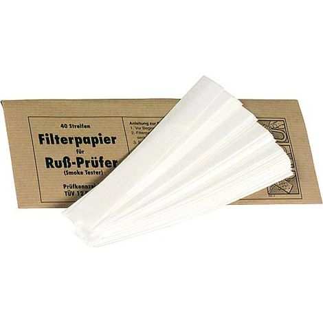 Papier filtrant pour determiner le taux de suie 1 sachet de 40 languettes BG