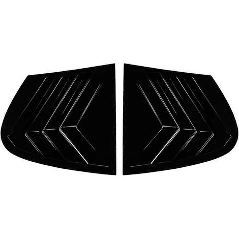 Garniture de volets/persiennes triangulaires pour vitres arrière de BMW Série 1 E87 (2005-2011), noir brillant (1/5)
