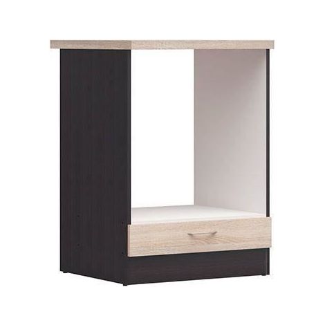 Mueble base para horno de 60 cm - Encimera - Roble Sonoma (1/2)