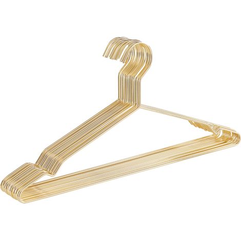 20 porte-manteaux en métal, ultra-minces et peu encombrants, or (1/5)