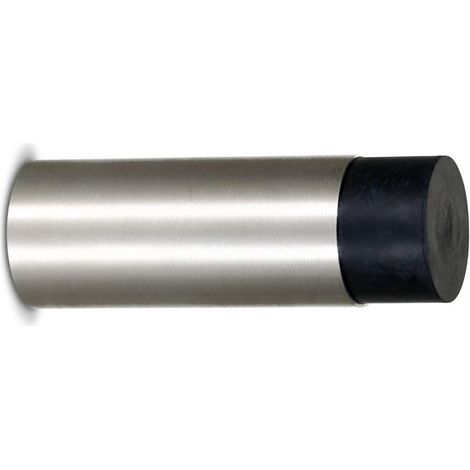 Türstopper aus Edelstahl zur Wandmontage – inklusive Befestigungsmaterial und Gummistopper – Durchmesser 1,8 cm, Höhe: 8,5 cm – Türstopper zur Wandmontage (1/2)