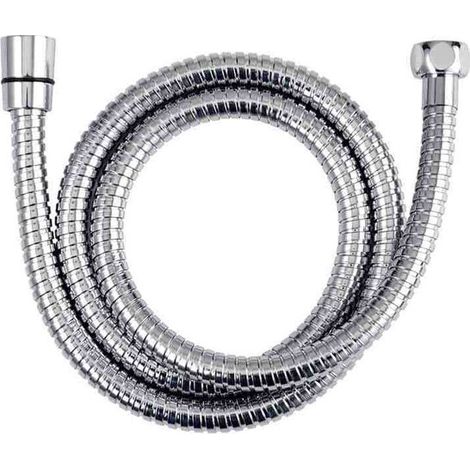 Flexible de douche 150 cm - Tuyau de douche chromé - Raccord universel - Flexible de remplacement pour douche et salle de bain