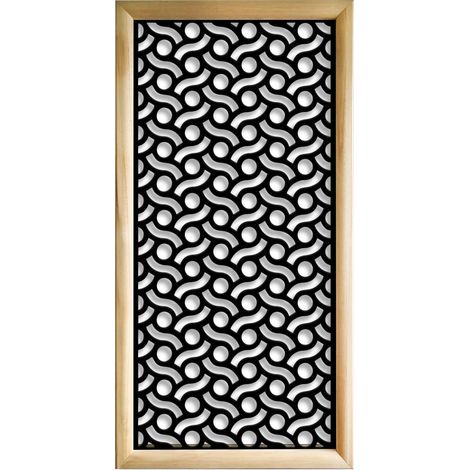 BODIES - Moduli Decorativi in Legno e PVC - Misura: 47x94 cm - Colore: nero