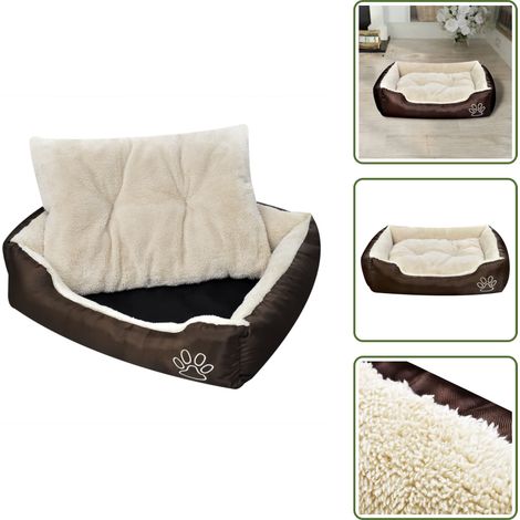 Cuccia imbottita - vidaXL Letto Caldo per Cani con Cuscino Imbottito XL - Lettino per cani con cuscino