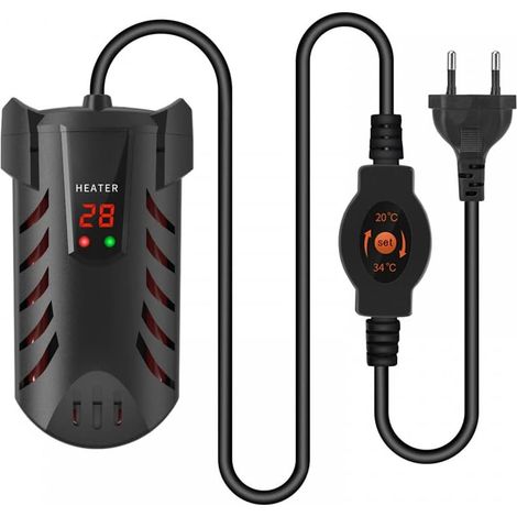 Chauffage Aquarium,25 W/50 W/100 W/200 W Chauffage Submersible avec Contrôleur D'affichage LED pour Aquarium 1-120 L (1/5)