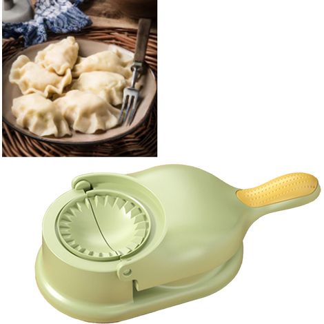Machine à raviolis manuelle en PP, moule à raviolis, outil de bricolage pour la cuisine, vert