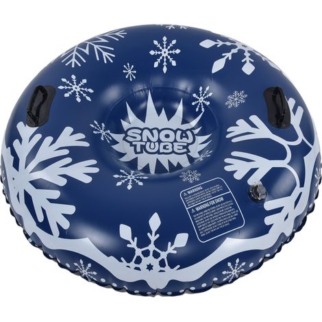Toboggan Gonflable Hiver PVC Cercle Ski Poignée - Tube Neige Étanche Accessoires Ski