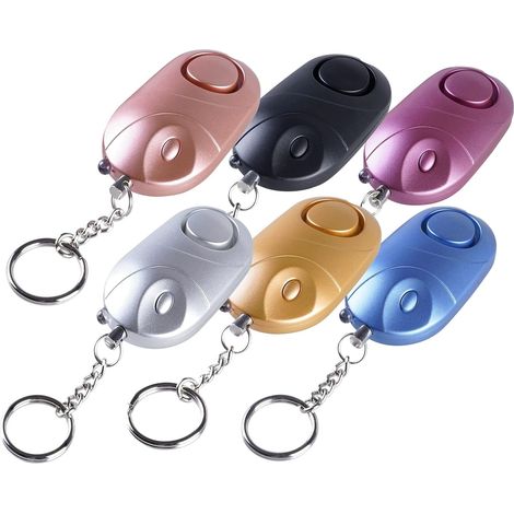 Personal Alarm 140db Emergency Alarm Self-defense Seat Belt LED Light Women Children and Elderly Security Alarm (Multicolor) (1/5)