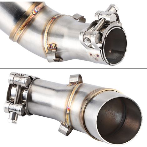 Zwischenverbindungsrohr für Motorradschalldämpfer, passend für Yamaha R25 R3 (2013–2016), Stahlverbinder, Montagesatz (1/5)