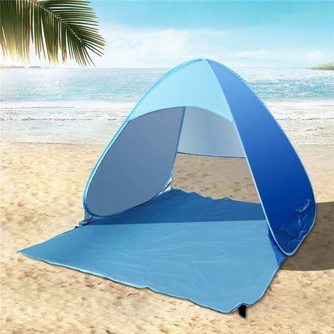 Beach tent, portable awning easy to unfold, instant sunshade, for beach, camping, hiking, fishing. (1/5)