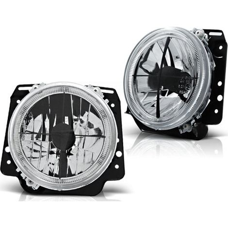 Außenscheinwerfer VW GOLF II 2 08 83-08 91 ANGEL EYES CHROM