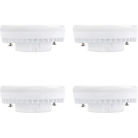 Ampoule GX53 LED 9W Blanc Neutre 4000K, 900LM, 120°, Équivalent Lampe CFL GX53 15W-18W, non-dimmable, Spot LED Encastrable GX53 Neutre pour Plafonnier de Meuble Cuisine, lot de 4 [Classe énergétique A (1/5)