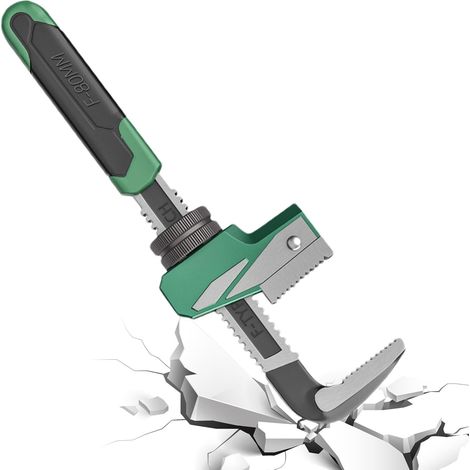 Clé de plombier – Clé à étau de tuyau de type F – Clé d'extension multifonction pour lampe de travail avec design à angle droit pour tuyaux ronds de forme spéciale (1/5)