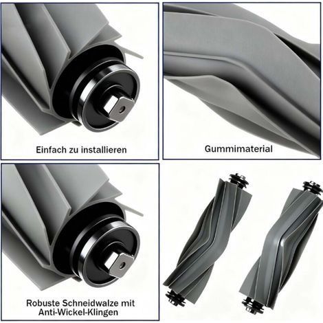 Set mit 2 Hauptbürstenaufsätzen für X40 Ultra / L10s Ultra / L40 Ultra / L10s Ultra Gen 2 / L10s Pro Ultra Heat / D10 Plus Gen 2 Saugroboter mit Reinigungsbürste (1/4)