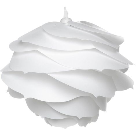 Lampadario con Paralume a Forma di Fiore Bianco Tipo Rosa a 1 Luce Nile