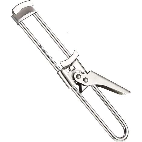 Adjustable Stainless Steel Jar and Bottle Opener, Multifunctional Master Bottle Opener for Cans and Jars, Manual Bottle Opener for Jam Jar (1/5)