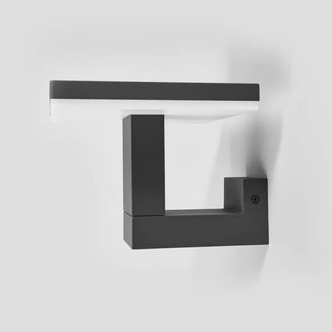 [GEBRAUCHT] B-Ware Lucande Außenwandleuchte Wandleuchte Led Außenlampe Dunkelgrau Olesia Kunststoff