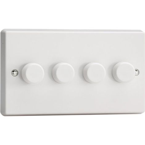 Varilight 4-Gang 2-Way Rotary LED Dimmer 0-120W V-Pro Series