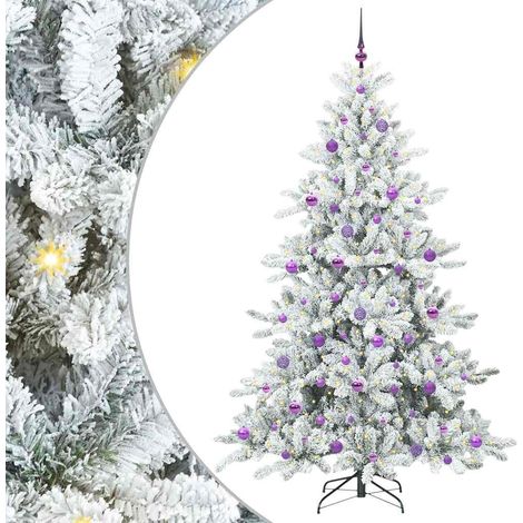 Künstlicher klappbarer Weihnachtsbaum 210 cm PVC und Stahl vidaXL