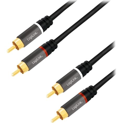 Cable RCA male des deux cotes 1.5m - noir