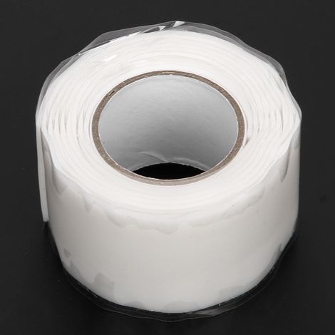 Ruban adhésif ultra-résistant pour réparer les fuites de canalisations d'eau, 1 m, blanc. (1/5)