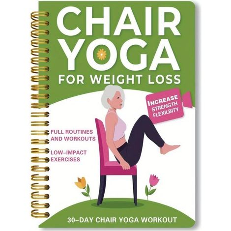 Guide de yoga sur chaise de 30 jours : notes de planification et livre sur les spirales (1/5)