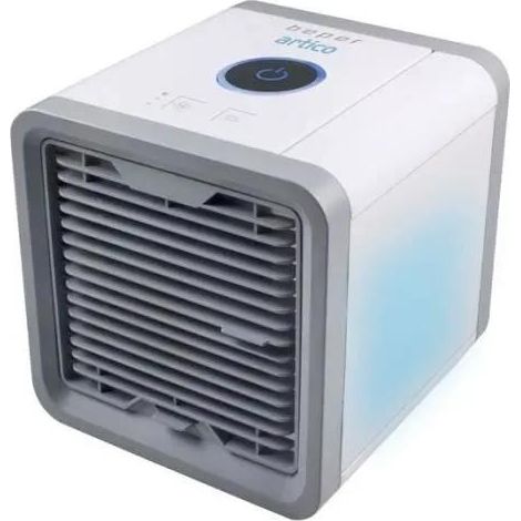 BEPER P206RAF200 Mini-Tisch-Luftkühler, Luftbefeuchter, tragbare Klimaanlage, USB-Kabel, 3 Geschwindigkeitsstufen, 7 LED-Chromotherapie-Leuchten, Mini-Luftkühler