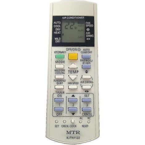 Télécommande K-pn1122 compatible avec les climatiseurs Panasonic