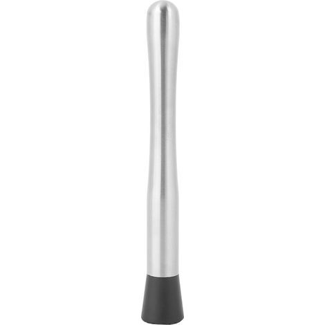 Bâton à glace en acier inoxydable pour cocktails - Accessoire bar 18.5cm - Muddler professionnel (1/5)