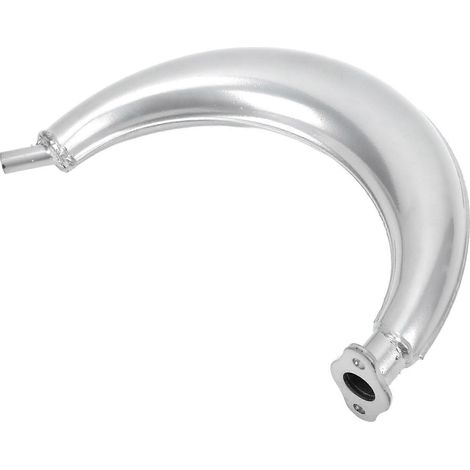 Pot d'échappement demi-lune en alliage d'acier pour moteurs 2 temps 49cc 60cc 66cc 80cc de vélos motorisés (1/4)