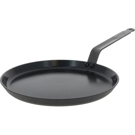 De Buyer 8225.26 Ceranoa Crêpie're Antiaderente in Ceramica Diametro 26 cm Spessore 4 mm con Manico Fisso colore Nero