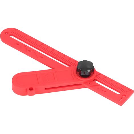 Règle de mesure d'angle en plastique réglable, rapporteur d'angle pour le travail du bois et le bricolage. (1/5)