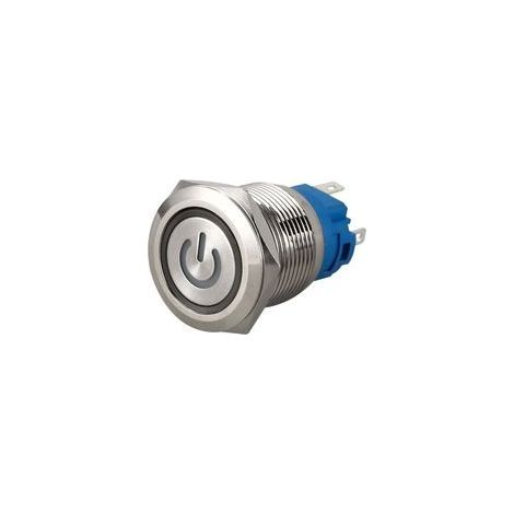 Interrupteur à Bouton Poussoir 220V Blanc pour Installation Murale Domestique (1/4)