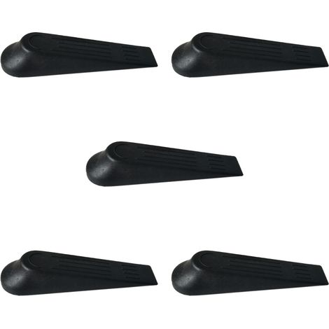 Butée De Porte - Cale En Caoutchouc Antidérapante - Pour Porte Bois Métal Verre Automatique - Lot De 5