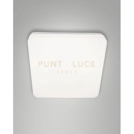 FOLK  PLAFONIERA BIANCA L.28X28CM A LED 27W 3000K 2500LM IP65